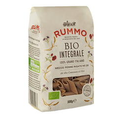 Rummo Mezze Penne Rigate No.28 Bio Integrale 500g 盒装