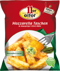 11er Mini-Rosti Pocket Queijo Mussarela e Espinafre 500g