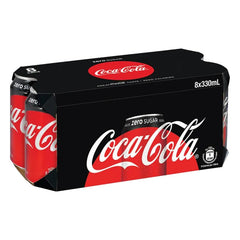 8 X Coca Cola ZERO Latas 330ml