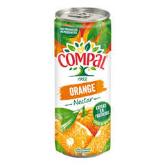 12 X Lata de Sumo de Laranja Compal