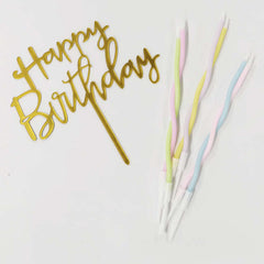 Conjunto de velas de feliz aniversário 6