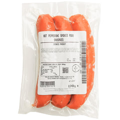 Hot Pepperoni Smoked Pork Sausage