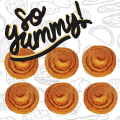 6 X Mini Cinnamon Swirl Buns