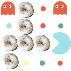 White And Sprinkles Mini Donuts