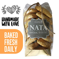 Biscoitos artesanais de laranja