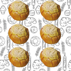 6 X Pão Doce De Coco