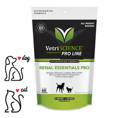 Renal Essentials PRO mastigadores de tamanho pequeno para cães e gatos