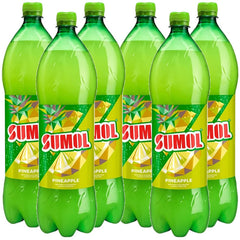 6 X Sumol Pineapple Sparkling Juice Bottles