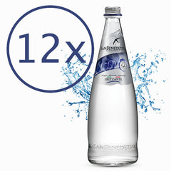 12 X Sparkling Water Glass Bottle