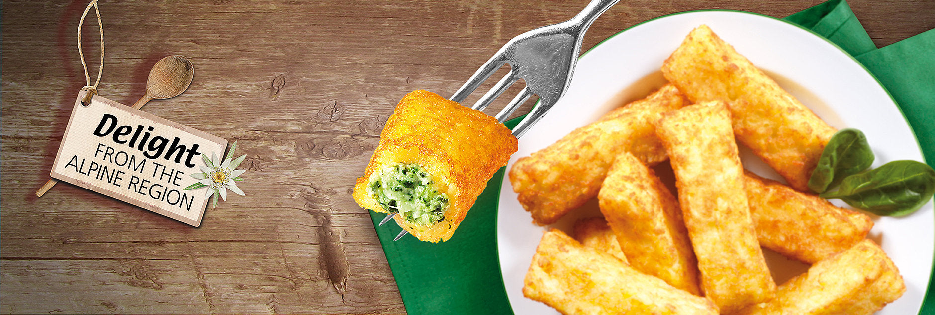 11er Mini-Rosti Pocket Queijo Mussarela e Espinafre 500g