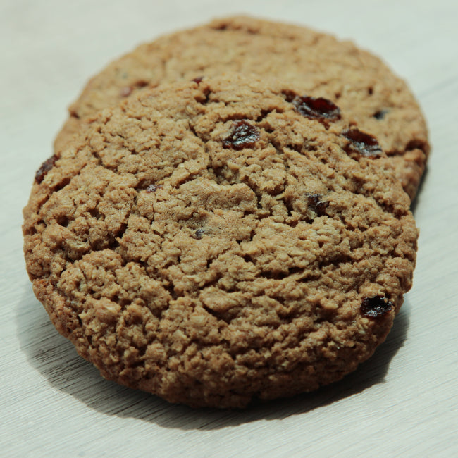 8 X biscoitos de aveia e passas em borracha