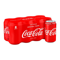 8 X Coca Cola Cans 330ml