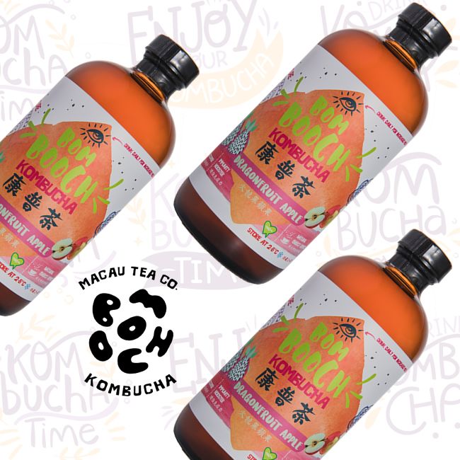 3 X Dragonfruit Apple Kombucha