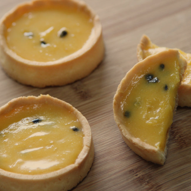 4 X Lemon Lime and Passionfruit Tarts