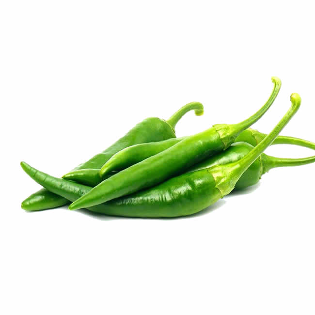 鲜青辣椒200克