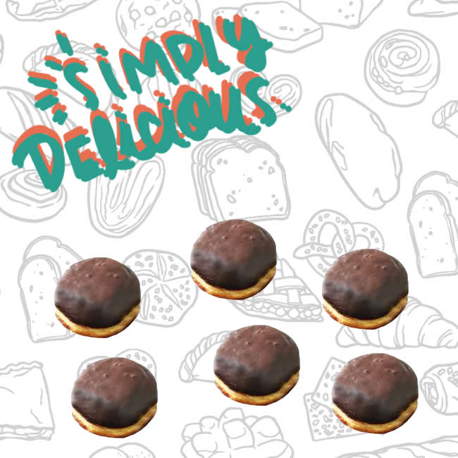6 X Mini Choc Berliner