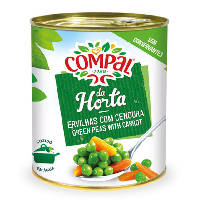 3 X Compal Ervilhas e Cenoura 845g