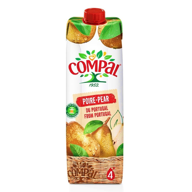 6 X Compal Pear NFC Juice 1l
