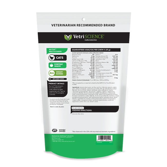 NU Cat Multivitamin Bite-Sized Chews