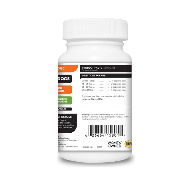 Vetri Disc Joints and Back Support Capsules For Dogs