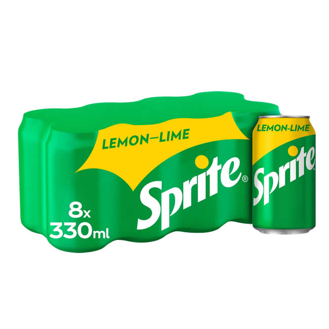 8 X Sprite Cans 330ml