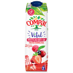 6 X Compal Vital Red Fruits 1l